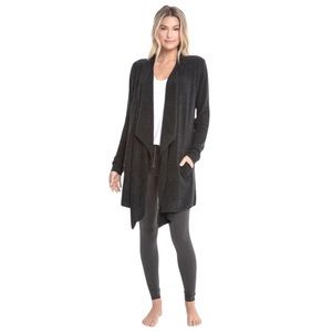 Barefoot Dreams Black Bamboo Chic Lite Cardigan size women’s s/m small medium